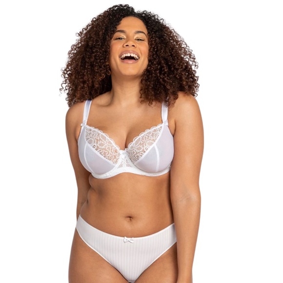 38K CURVY KATE Ellace Balcony Bra white BNWT - Picture 2 of 7